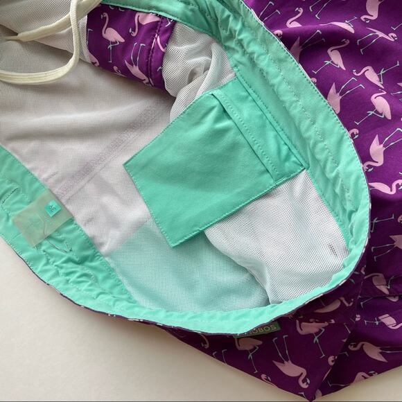 BONOBOS Swim Trunk Board Shorts Flamingo Print 36 - Picture 4 of 5